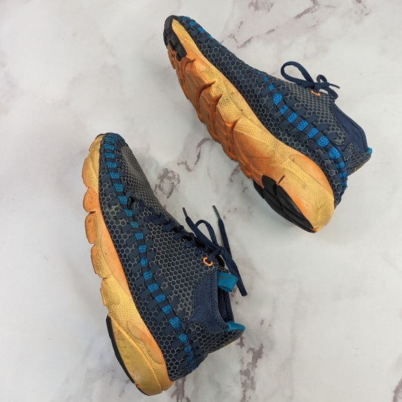 Nike Air Footscape Desert Chukka Blue Size 10 Shoe Sneaker Men Woven 443686-443 main image 10